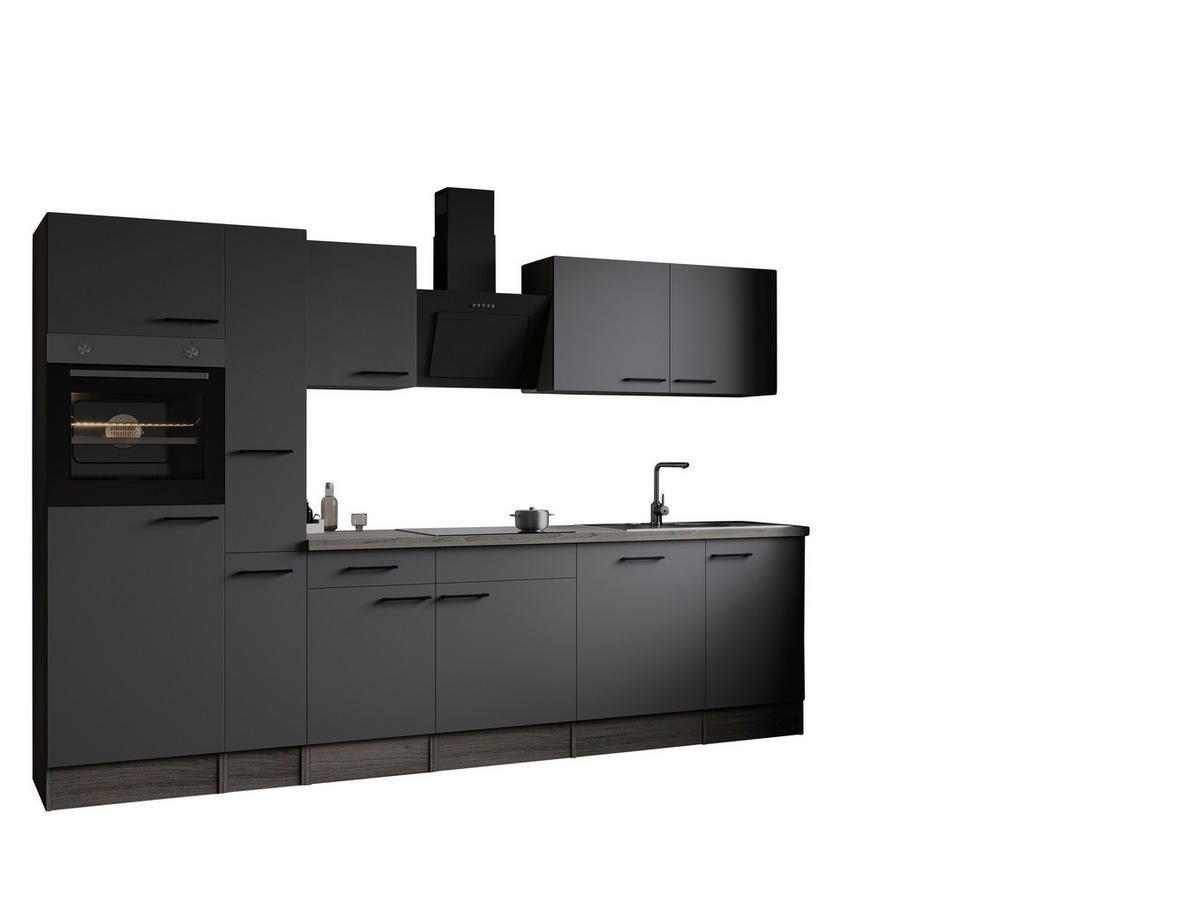 Küchenblock Oliver B/H/T: ca. 310x205x60 cm Oliver - Eiche/grau (310,00/205,00/60,00cm) - Respekta