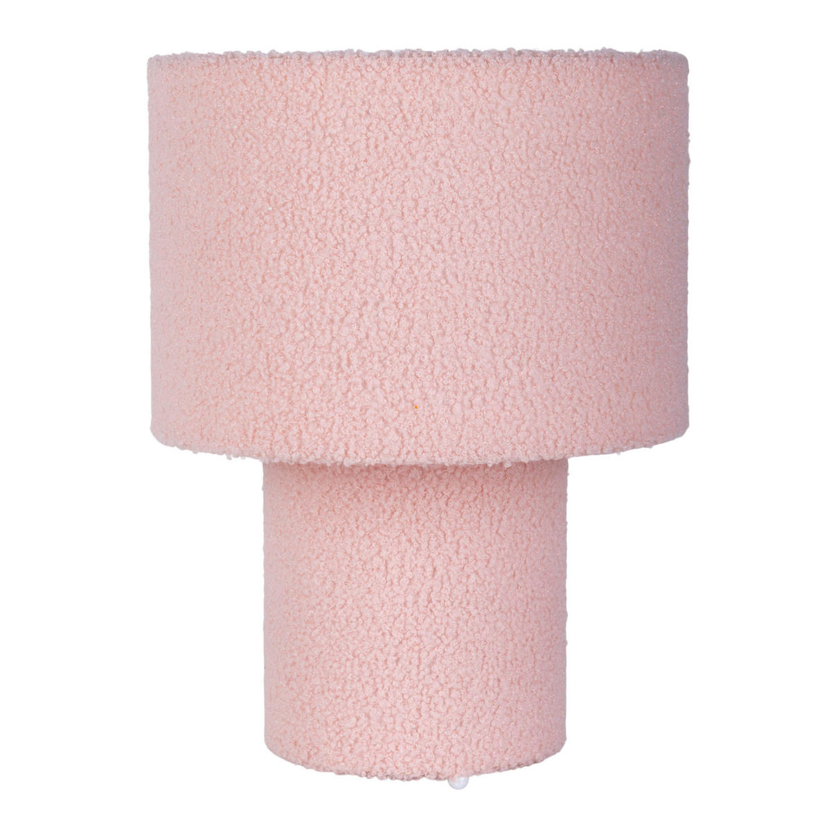 Näve Leuchten Tischleuchte pink Metall Textil B/H/T/D: ca. 23x31x23x23 cm E27 1 Brennstellen FLUFFY - pink (23,00/31,00/23,00cm) - Näve Leuchten