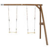 AXI Doppel-Anbauschaukel braun B/H/L: ca. 244x207x160 cm Doppel-Anbauschaukel - braun (160,00/244,00/207,00cm) - AXI