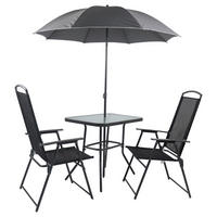 VCM Gartensitzgruppe anthrazit Stahl B/H/T: ca. 80x70x55 cm Gartensitzgruppe - anthrazit (80,00/70,00/55,00cm) - VCM