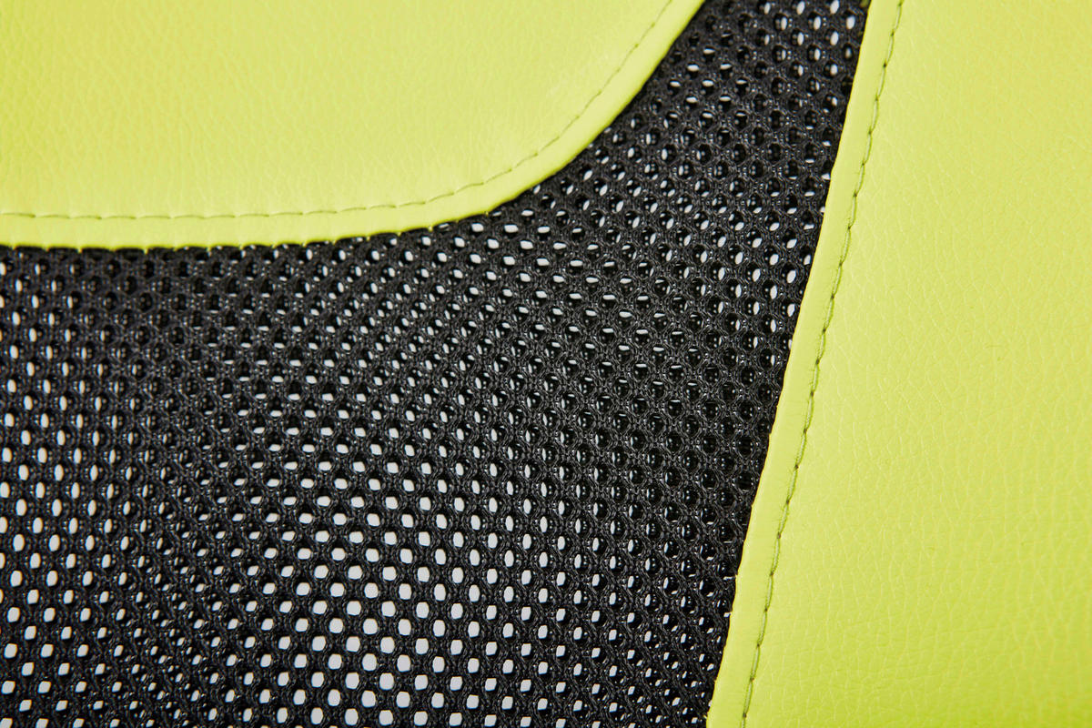 Drehstuhl Donny grün schwarz Kunstleder Netzstoff Donny - schwarz/grün (55,00/85,00/54,50cm) - Inter Link