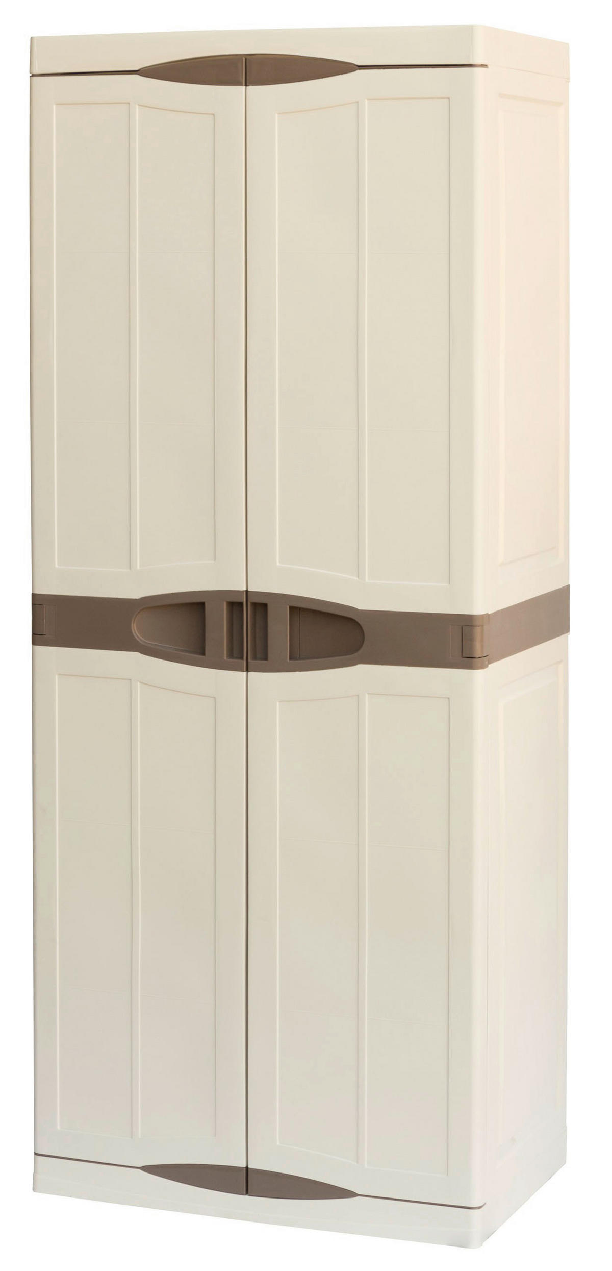 Artplast Kunststoffschrank Evolution braun Polyrattan B/H/L: ca. 47x184x70 cm Evolution - braun/beige (70,00/47,00/184,00cm) - ArtPlast