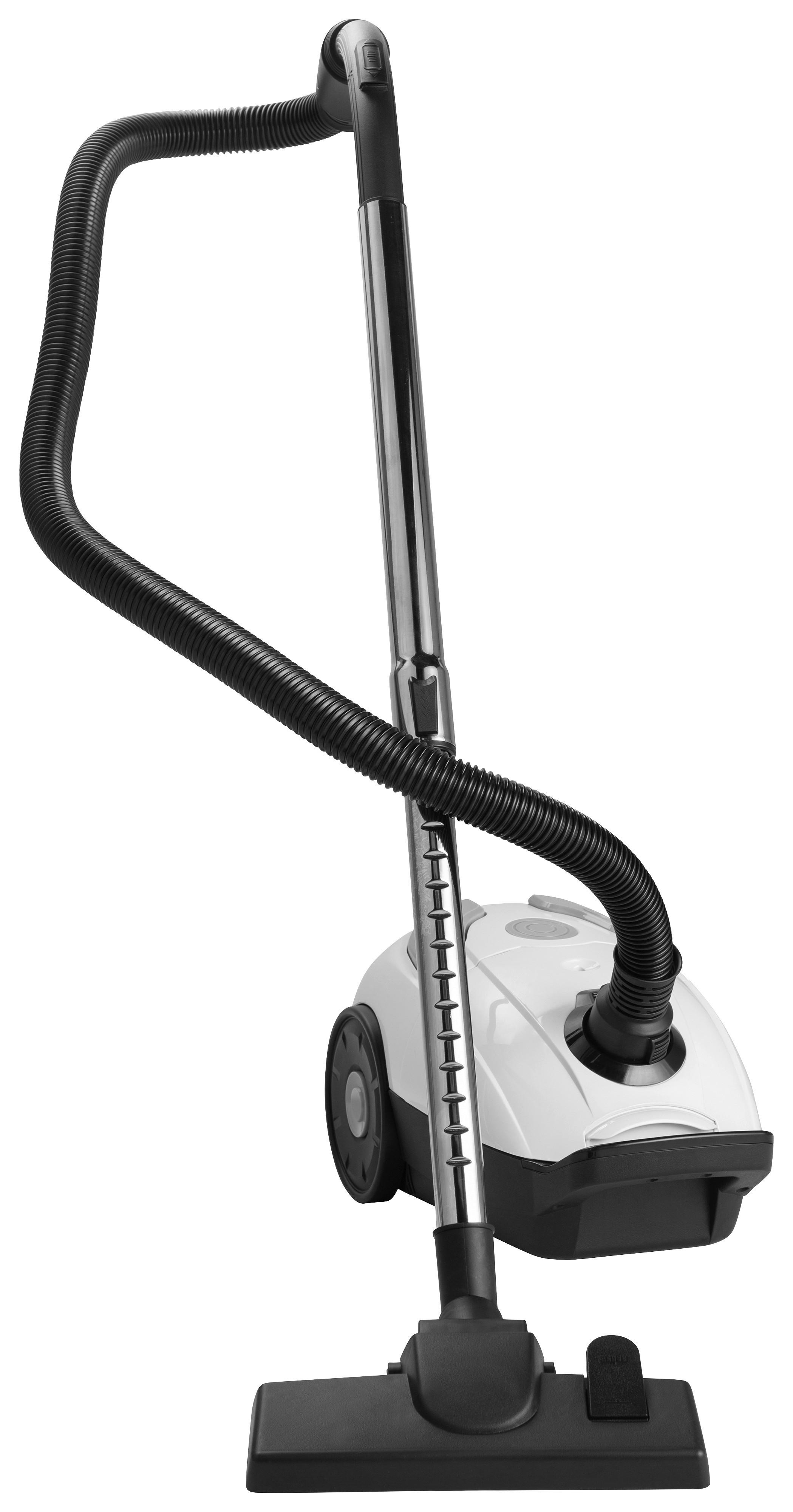 Bodenstaubsauger silber weiß schwarz Kunststoff B/H/L: ca. 27,5x22,4x38,8 cm Bodenstaubsauger_Atlas - weiß/schwarz (38,80/27,50/22,40cm)