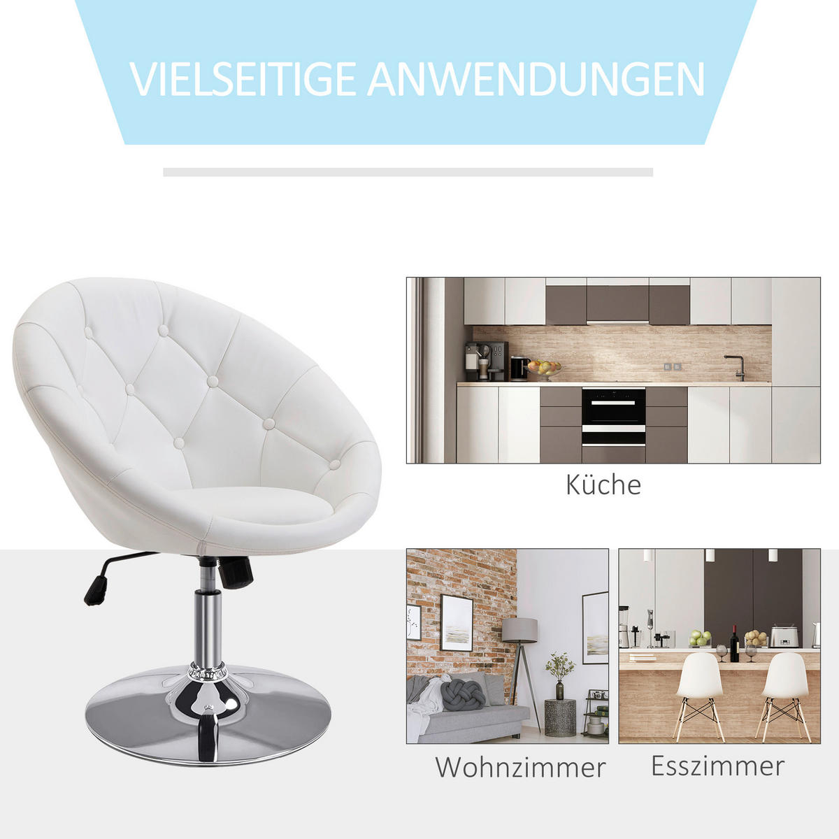 Hocker 833-357WT weiß 833-357WT - weiß (71,00/90,00/59,00cm) - HOMCOM