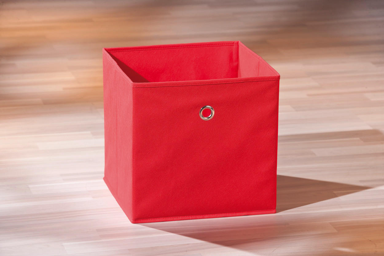 Stoffbox Winny Rot rot B/H/T: ca. 31,5x31x31,5 cm Winny Rot - rot (31,50/31,00/31,50cm) - Inter Link