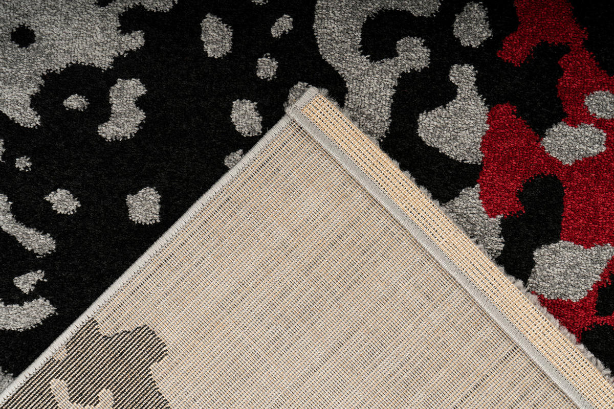 360Living Teppich Naila rot B/L: ca. 160x230 cm Naila - rot/schwarz (160,00/230,00cm) - 360Living