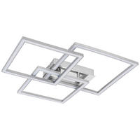Nolo LED-Deckenleuchte Triple silber Kunststoff B/H/L: ca. 45x8x49,5 cm Triple - silber (49,50/45,00/8,00cm) - Nolo