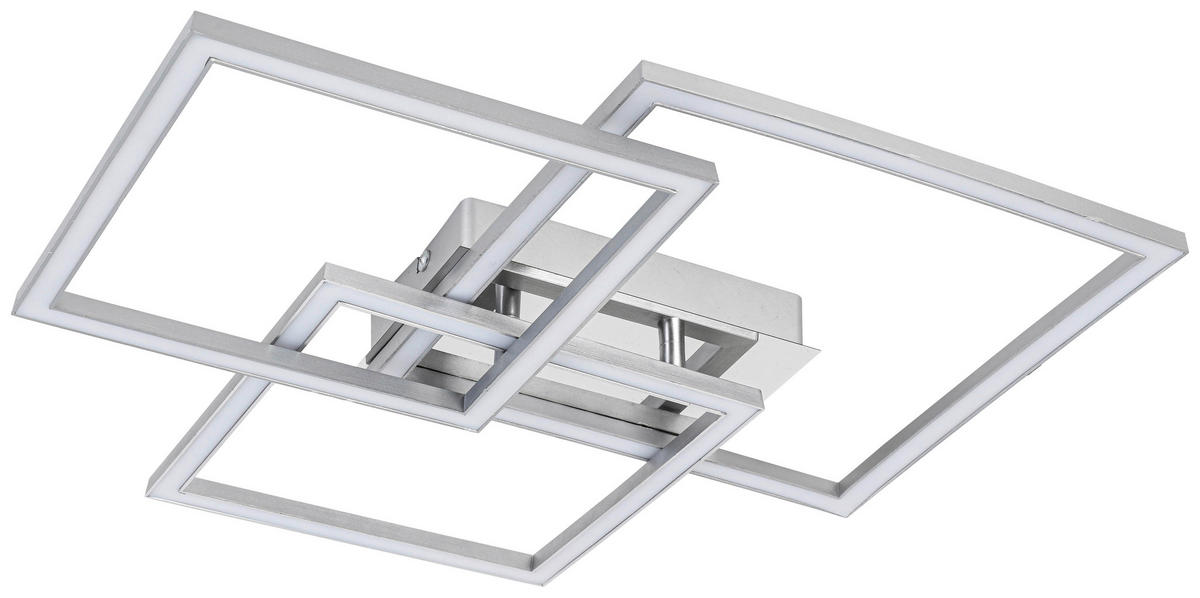 Nolo LED-Deckenleuchte Triple silber Kunststoff B/H/L: ca. 45x8x49,5 cm Triple - silber (49,50/45,00/8,00cm) - Nolo