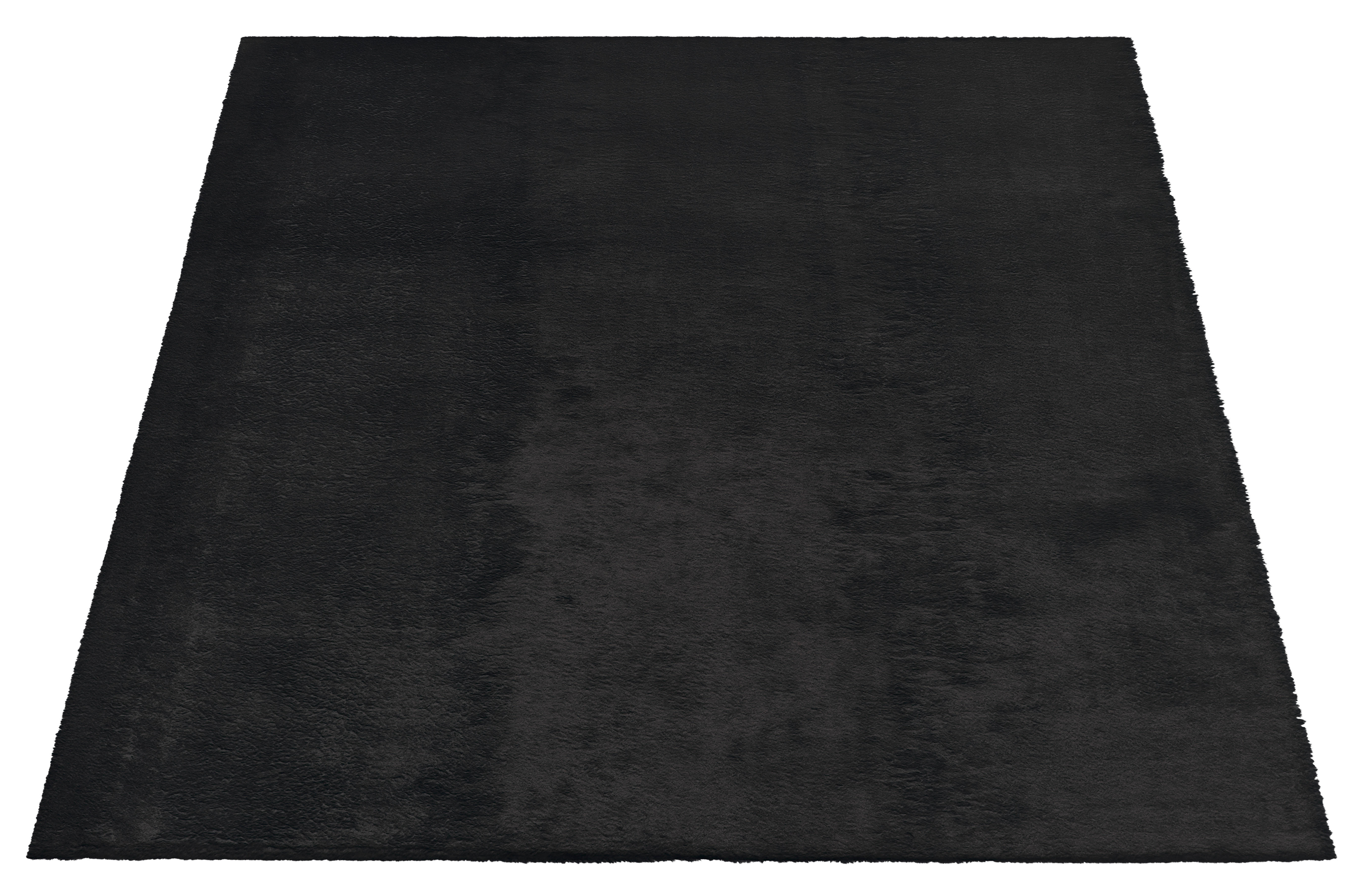 Teppich Fuzzy Eco schwarz B/L: ca. 80x140 cm Fuzzy Eco - schwarz (80,00/140,00cm)