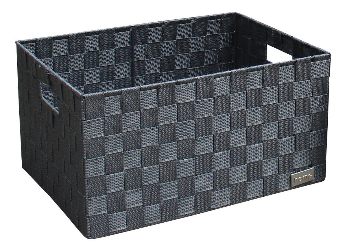POCOline Aufbewahrungskorb grau Nylon B/H/L: ca. 20x28x38 cm Korb_Nina_XL grau - grau (38,00/20,00/28,00cm) - POCOline