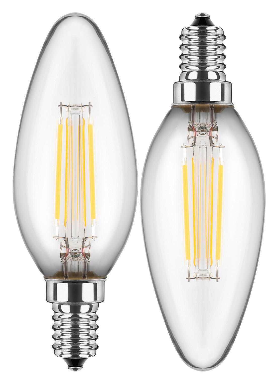 Blulaxa Leuchtmittel 49801 E14 LED-Kerzenform_2erPack E14 - (3,00/9,00cm) - Blulaxa