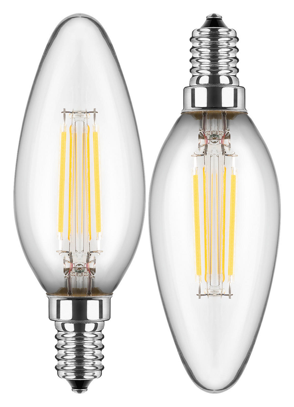 Blulaxa Leuchtmittel 49801 E14 LED-Kerzenform_2erPack E14 - (3,00/9,00cm) - Blulaxa