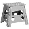 Zeller Klapphocker grau B/H/L: ca. 30x32x37 cm Klapphocker - grau (37,00/30,00/32,00cm) - Zeller