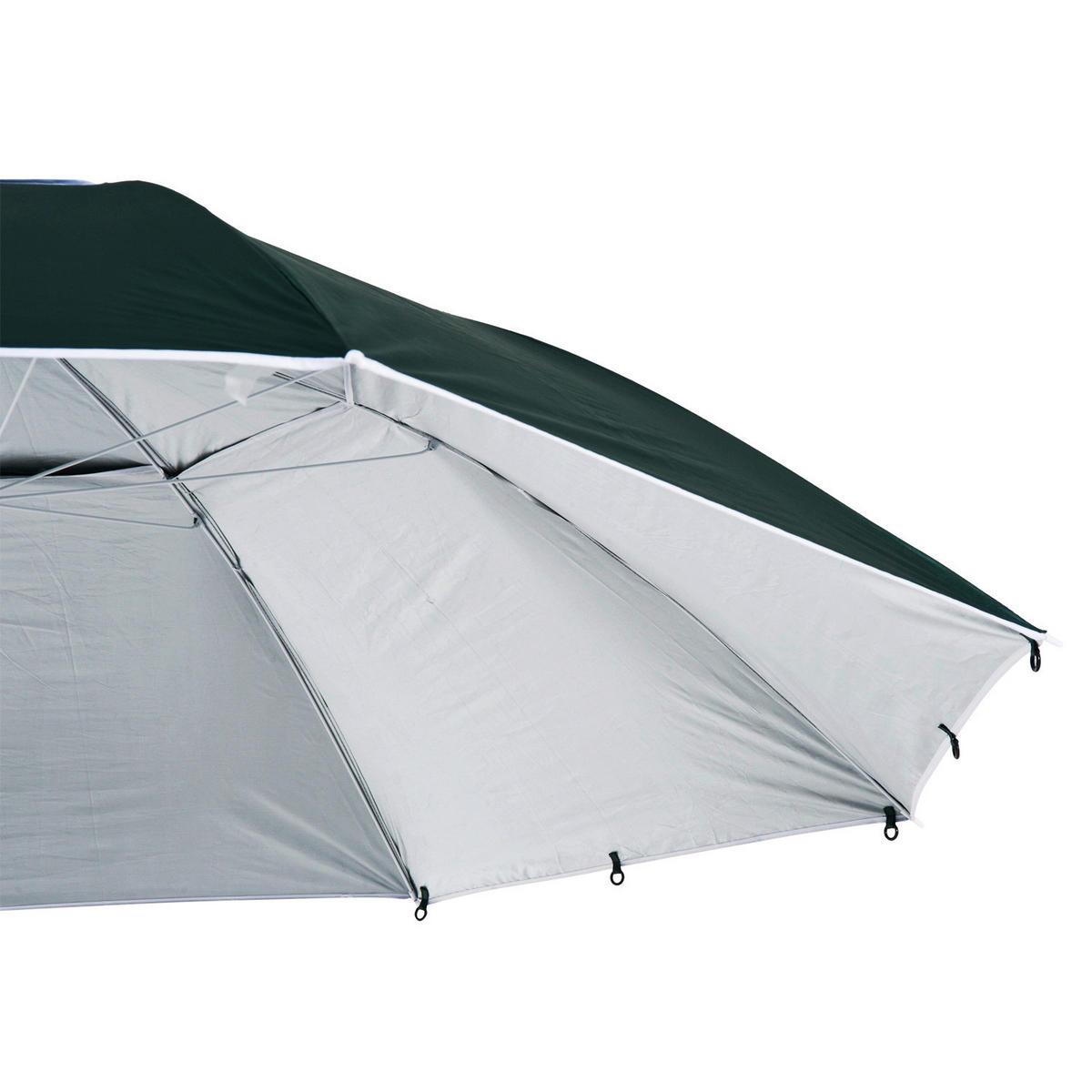 Outsunny Strandschirm-/Strandzelt 2in1 dunkelgrün Metall H/D: ca. 222x210 cm Strandschirm Strandzelt 2in1 - weiß/dunkelgrün (210,00/222,00cm) - Outsunny