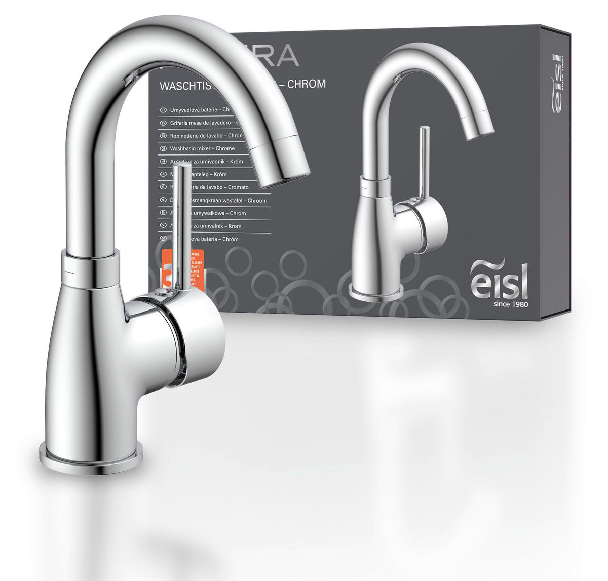 Waschtisch-Armatur Futura Chrom Waschtischarmatur_Futura chrom - Chrom (15,10/10,00/23,10cm) - Eisl