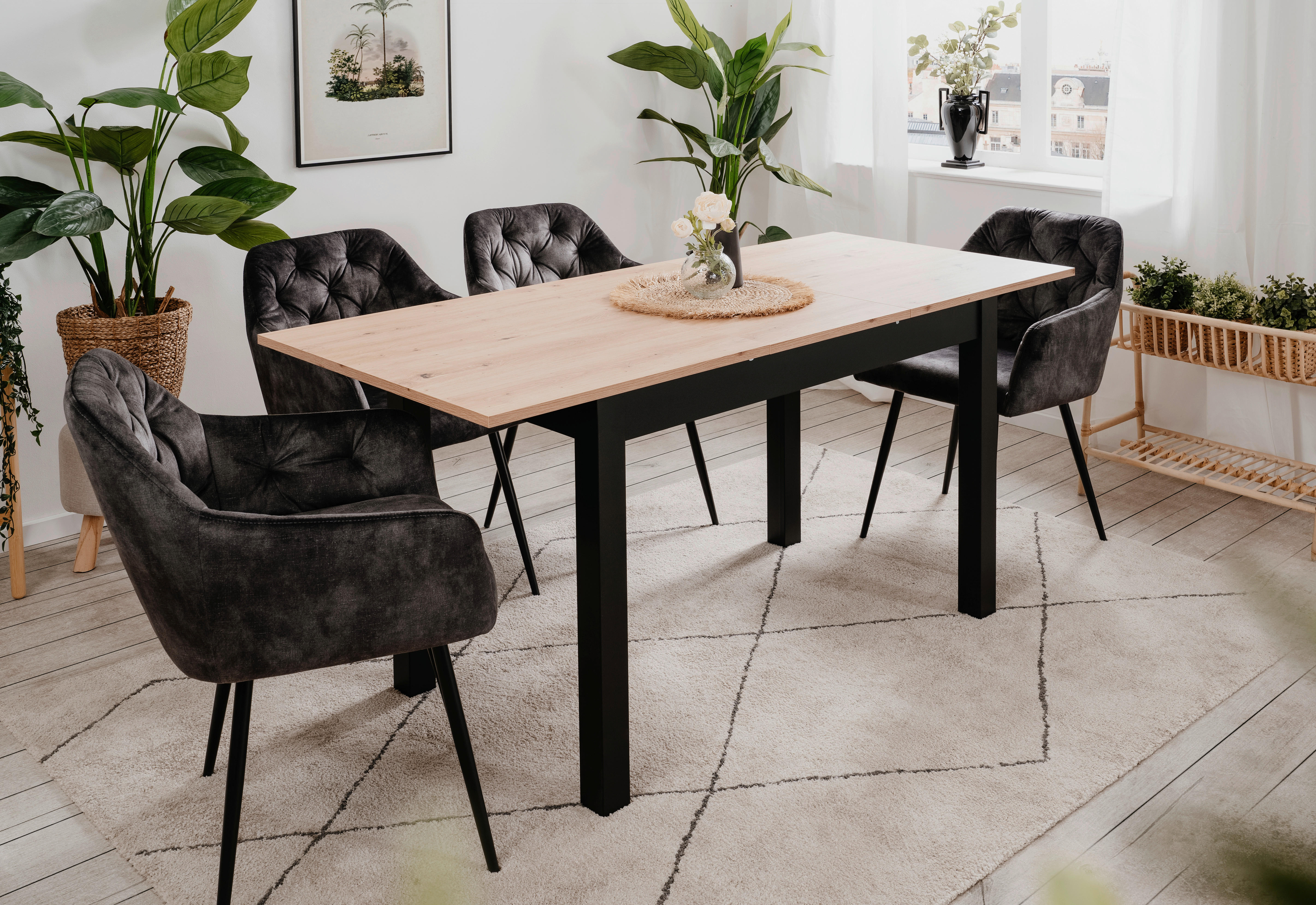 Esstisch Coburg Artisan Oak Nachbildung B/T: ca. 120x70 cm Coburg - (120,00/70,00cm)