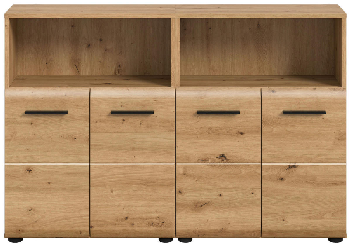 Badezimmer-Set Ice Artisan Oak Nachbildung B/H/T: ca. 120x80x30 cm Ice - (120,00/80,00/30,00cm) - xonox.home
