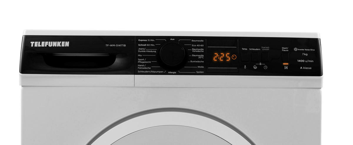 Telefunken Waschmaschine TF-WM-5441T1B Waschmaschine TF-WM-5441T1B - weiß (59,70/84,50/49,70cm) - Telefunken