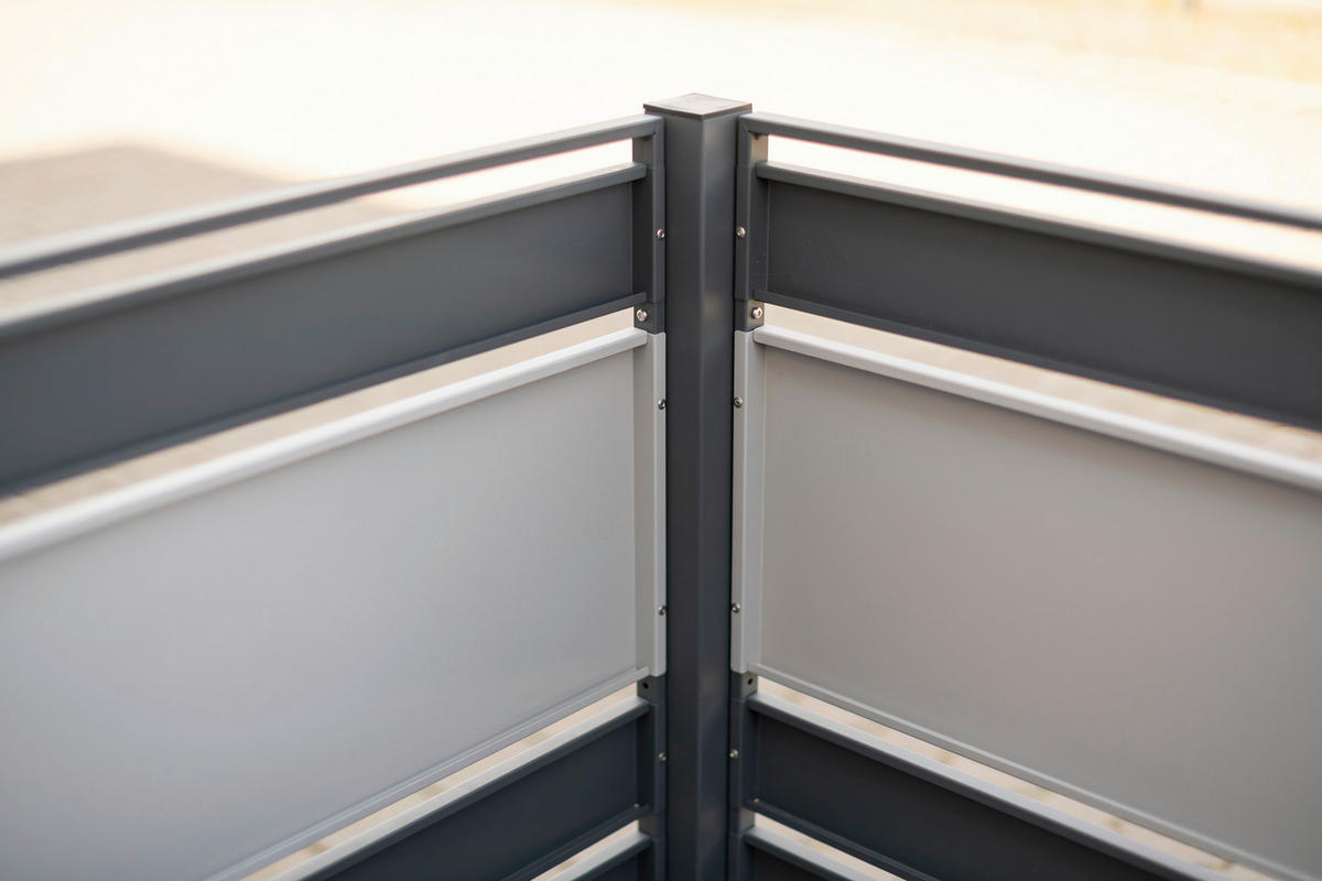 Westmann MülltonnenverkleidungBox Planum Box Planum - anthrazit/silber (90,00/410,00/120,00cm) - Westmann