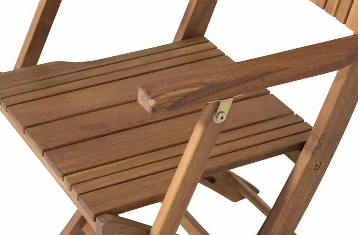 Gardamo Klappsessel FALUN beige Akazie FALUN - beige - Gardamo