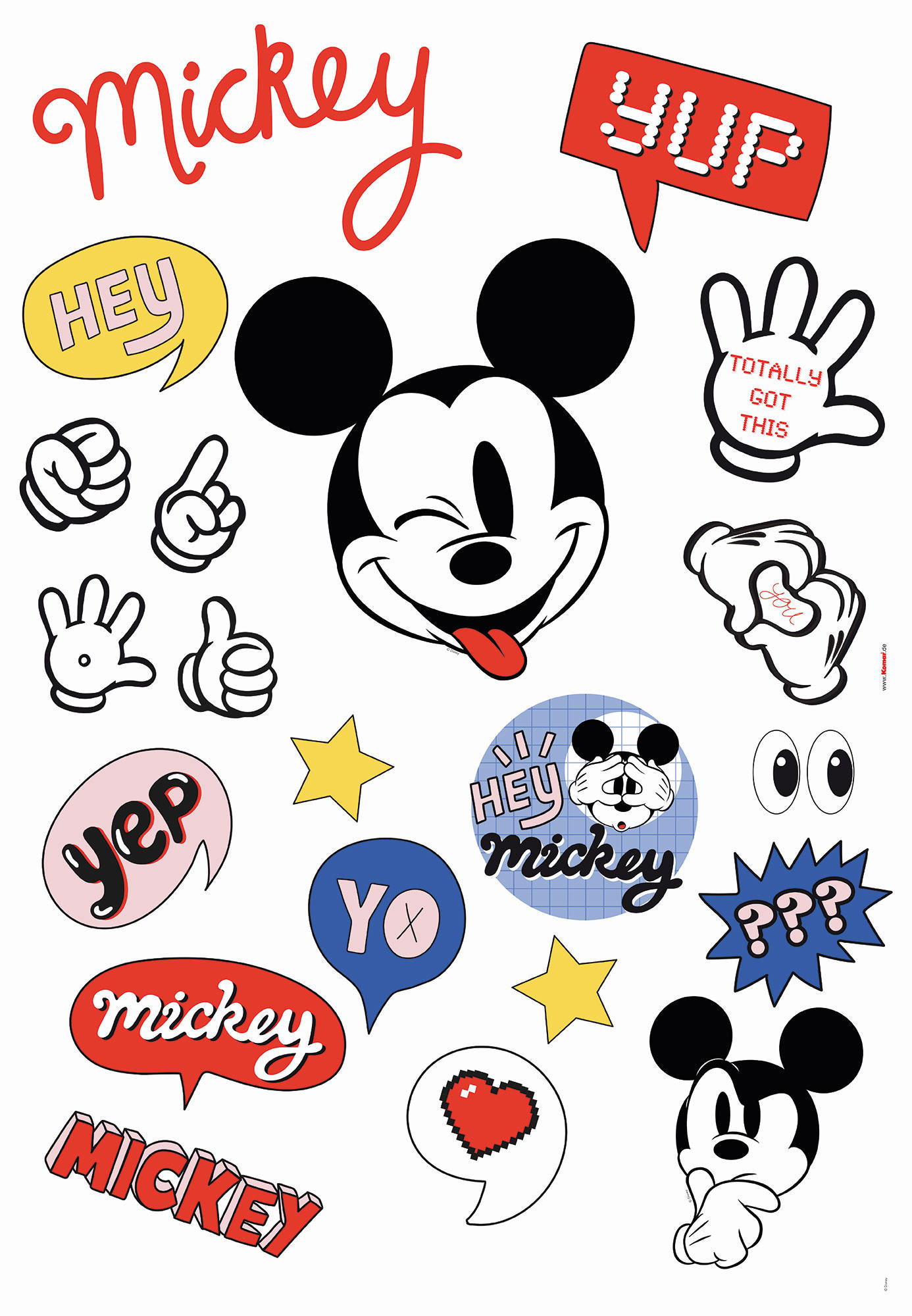 Mickey POCO B/L: a online bei Thing Wandtattoo ▷ Thing ca. Disney Komar kaufen Ist 50x70 Mickey cm Ist a