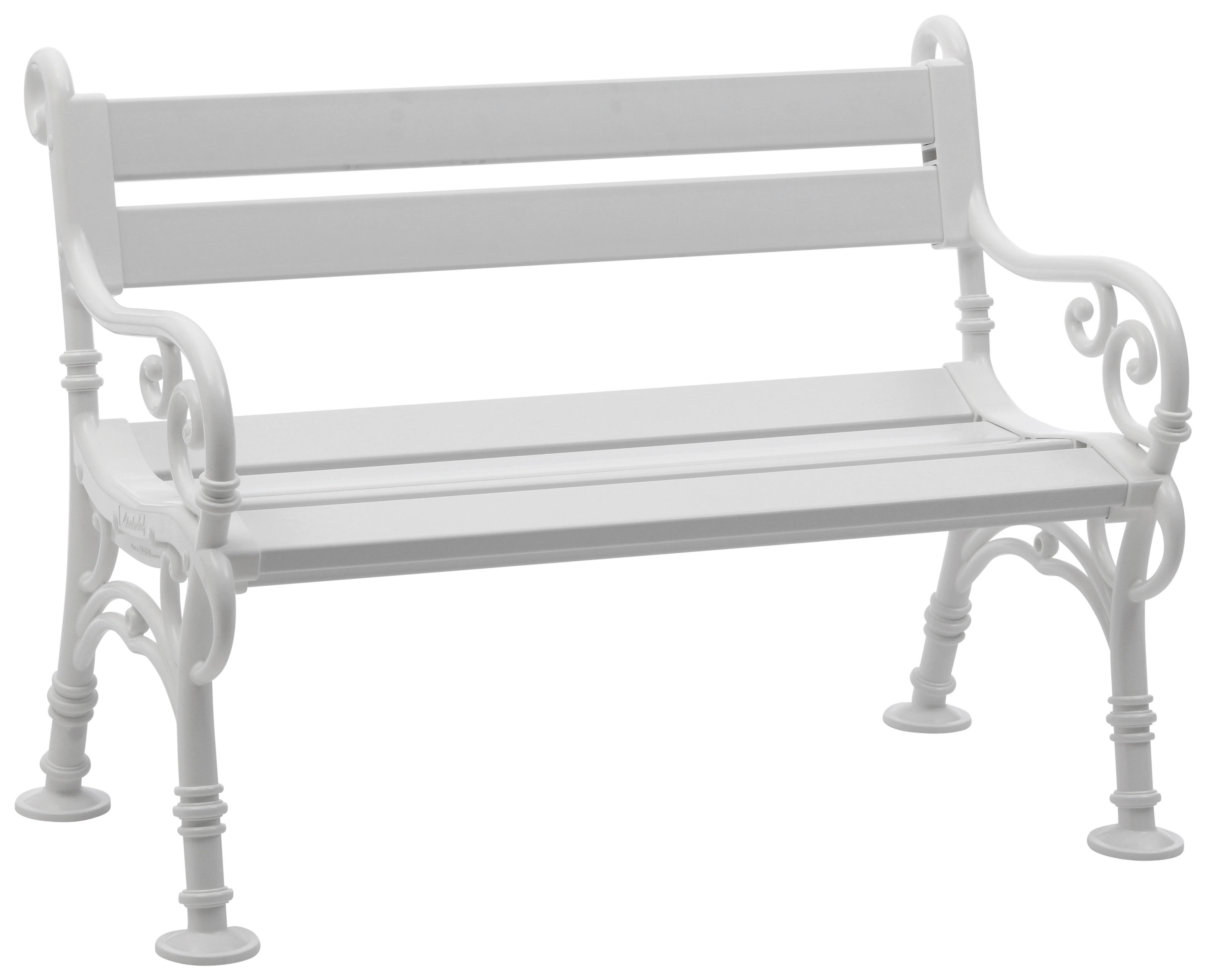 Blome-Tillmann Gartenbank Linderhof weiß Kunststoff B/H/L: ca. 115x85x60 cm Linderhof - weiß (60,00/115,00/85,00cm) - Blome-Tillmann