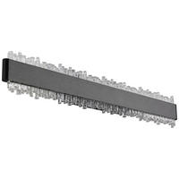 GLOBO Wandleuchte schwarz grau Metall Aluminium B/H/L: ca. 6,5x53,5x14,5 cm Wandleuchte-Stalagmita - schwarz/grau (14,50/6,50/53,50cm) - GLOBO