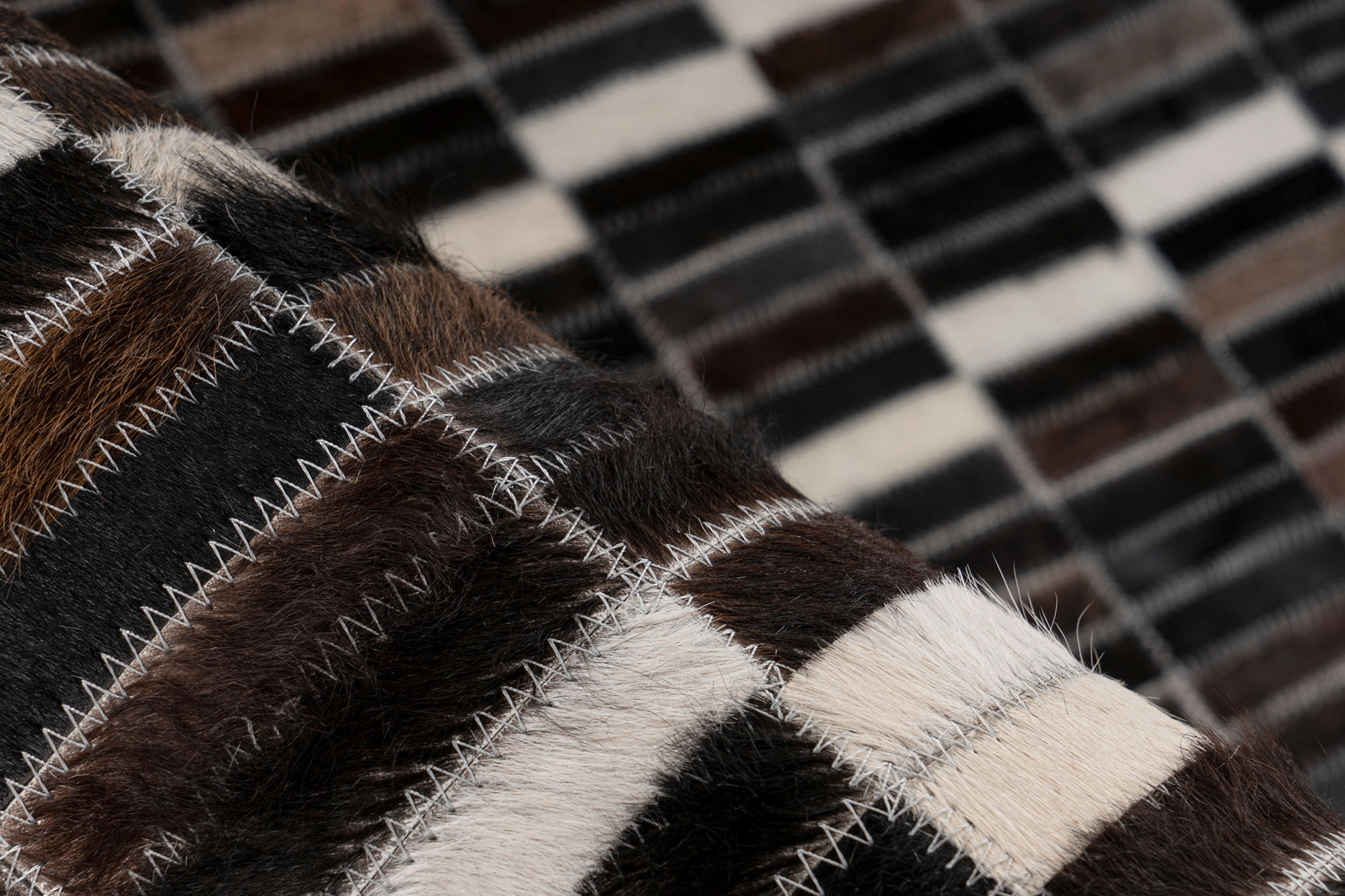 360Living Teppich Lavin schwarz B/L: ca. 80x150 cm Lavin - weiß/schwarz (80,00/150,00cm) - 360Living