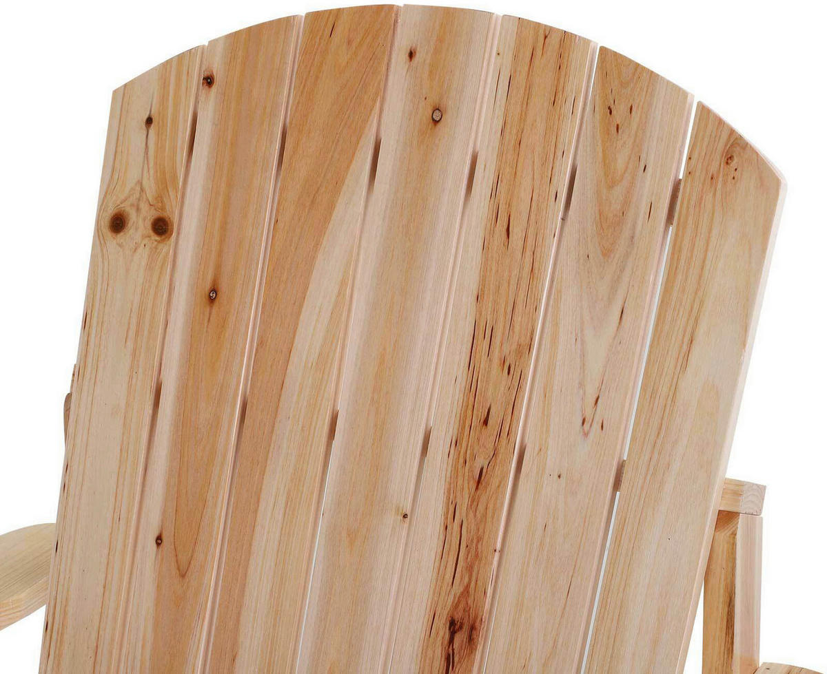 Outsunny Gartensessel natur Holz B/H/T: ca. 97x93x72 cm Gartenstuhl_aus_Massivholz - natur (97,00/93,00/72,00cm) - Outsunny
