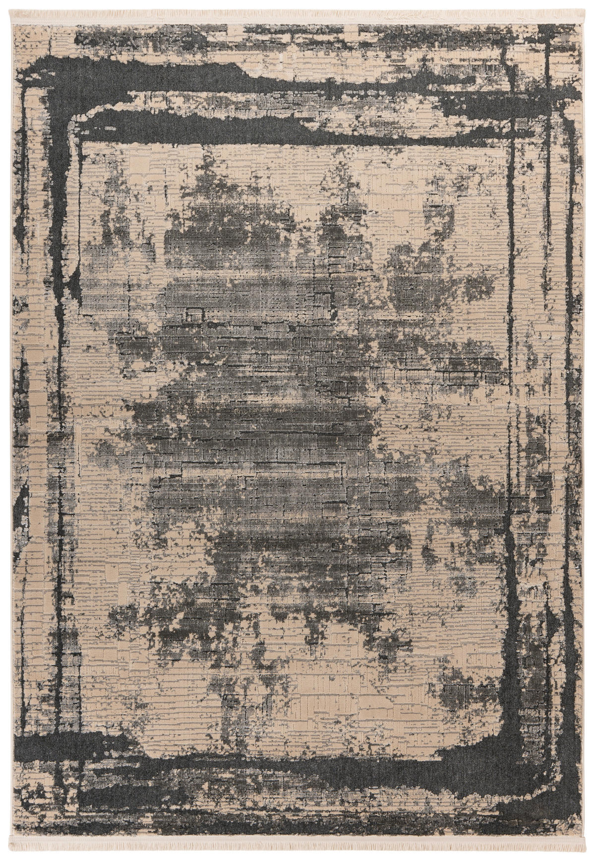 Kayoom Kurzflorteppich Adela 225 grau B/H/L: ca. 120x1,3x170 cm Adela 225 - grau (170,00/120,00/1,30cm) - Kayoom