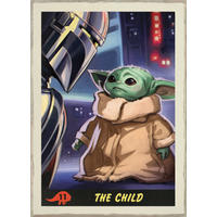 Komar Poster Mandalorian The Child Trading Card Disney B/L: ca. 50x70 cm Mandalorian The Child Trading Card - (50,00/70,00cm) - Komar