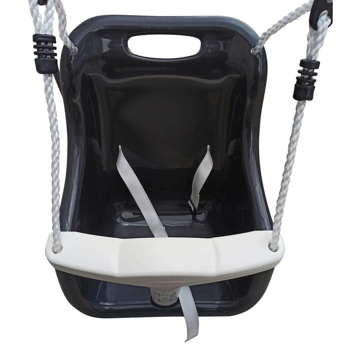 AXI Babyschaukel anthrazit B/H/T: ca. 94x118x146 cm Babyschaukel mit Sitz - creme/anthrazit (94,00/118,00/146,00cm) - AXI