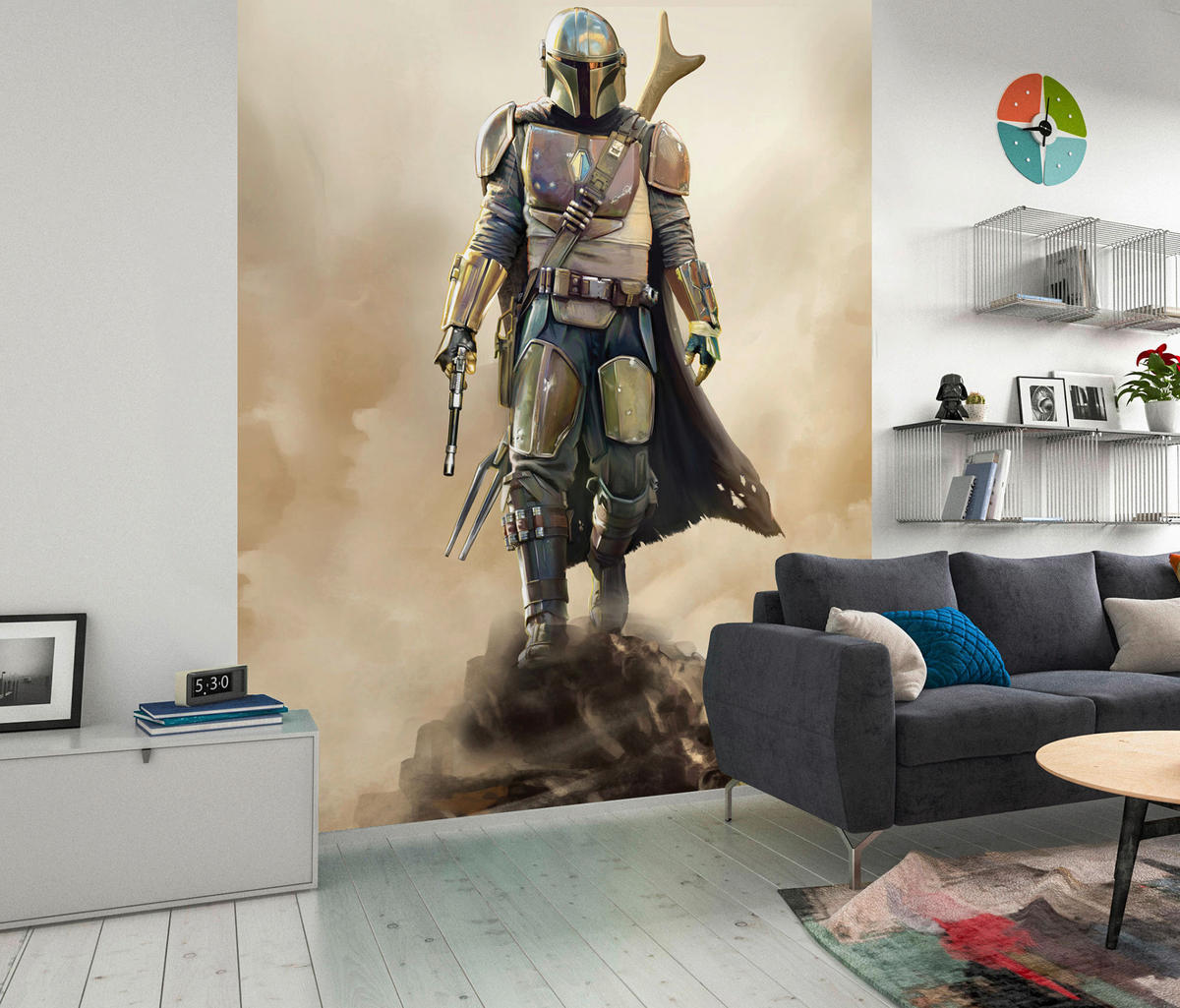 Komar Fototapete Star Wars Mandalorian The Hunter B/H: ca. 200x280 cm Star Wars Mandalorian The Hunter - (200,00/280,00cm) - Komar