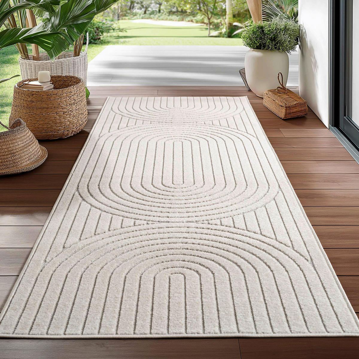 Ayyildiz In-/Outdoor-Teppich NOVA creme B/L: ca. 80x150 cm NOVA - creme (80,00/150,00cm) - Ayyildiz