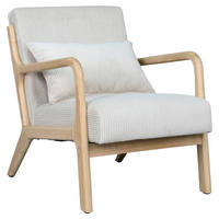 Sessel NOHR natur weiß B/H/T: ca. 65,2x80,6x76 cm NOHR - weiß/natur (65,20/80,60/76,00cm) - byLIVING