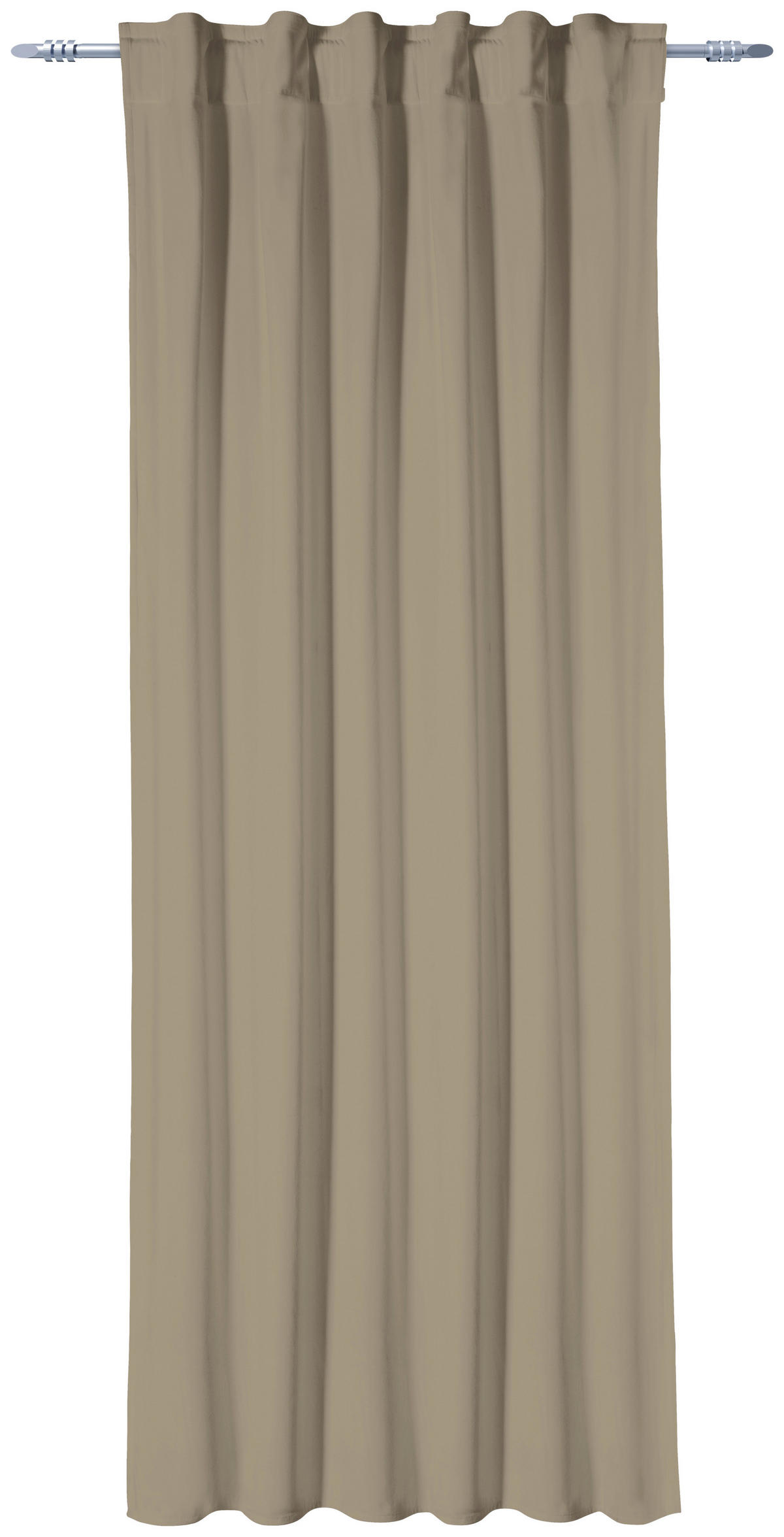 Verdunklungsvorhang Tim beige B/L: ca. 135x245 cm Tim - beige/schwarz (135,00/245,00cm) - Sensation