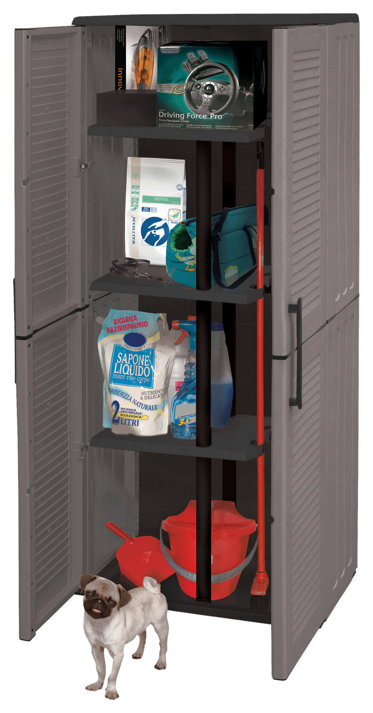 ArtPlast Kunststoffschrank Easy B/H/T: ca. 68x163x37 cm Easy - (68,00/163,00/37,00cm) - ArtPlast