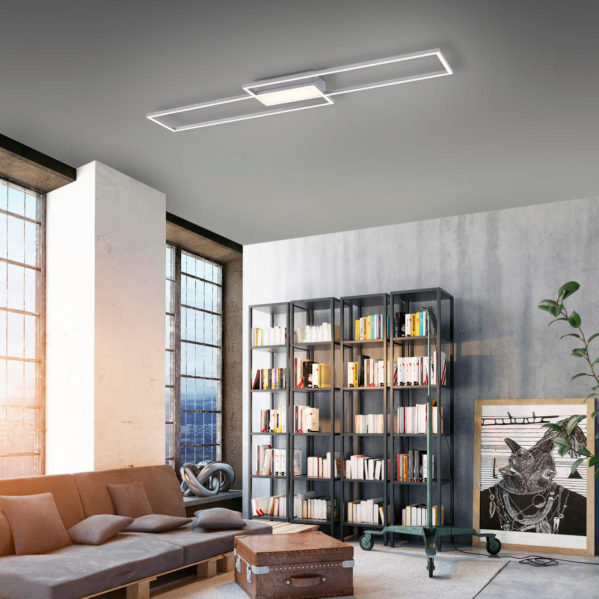 Just Light Deckenleuchte Asmin 14711-55 B/H/L: ca. 25,5x6x109,5 cm LED-Deckenleuchte_CCT_Asmin - (109,50/25,50/6,00cm) - Just Light