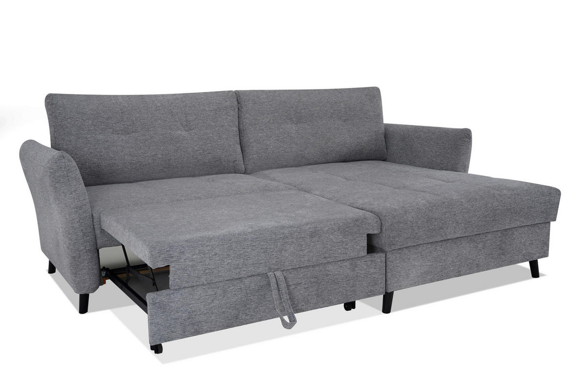 Funktionsecke Sandro grau Microfaser B/H/T: ca. 235x90x159 cm Sandro - schwarz/grau (235,00/90,00/159,00cm)