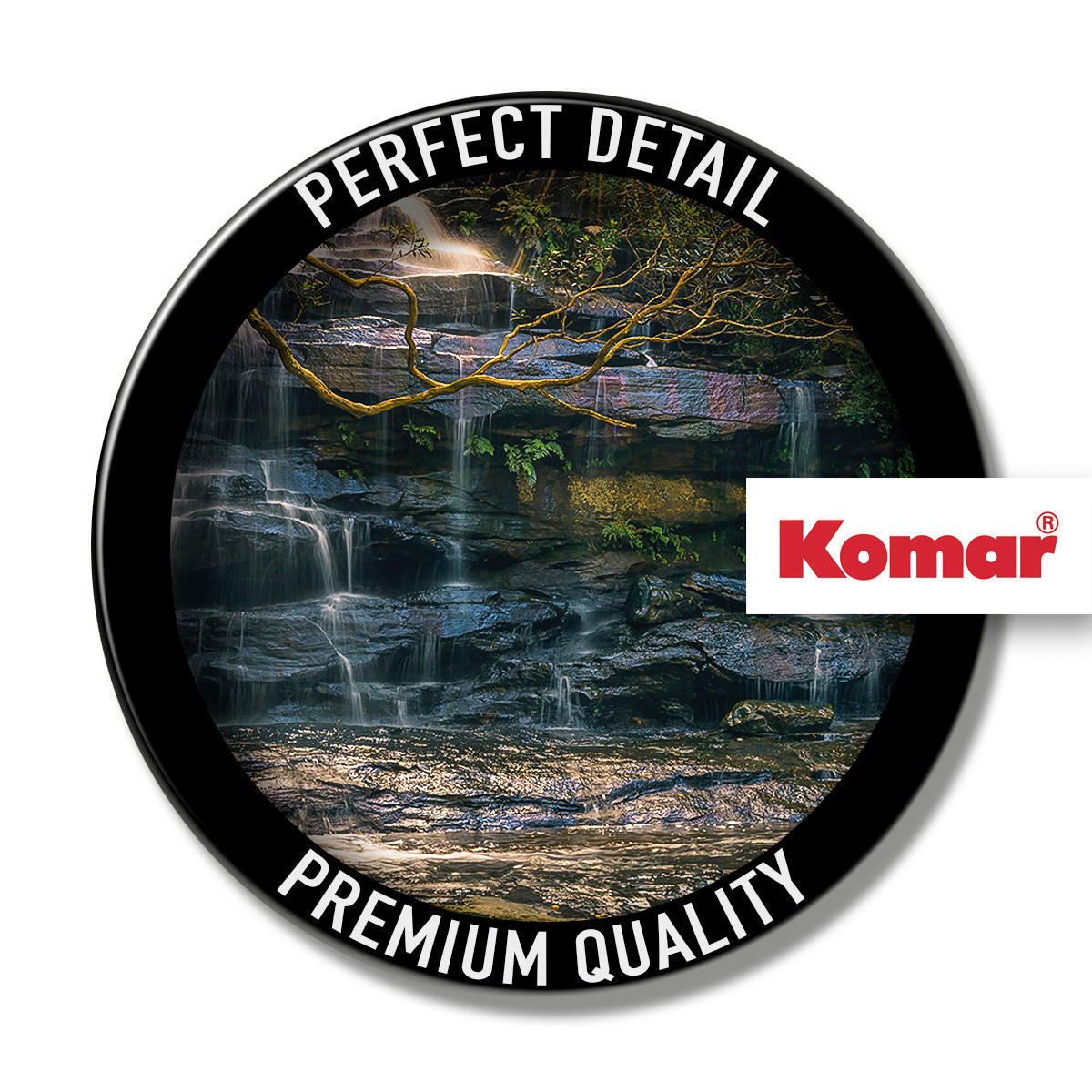 Komar Fototapete Golden Falls B/L: ca. 450x280 cm Golden Falls - (450,00/280,00cm) - Komar