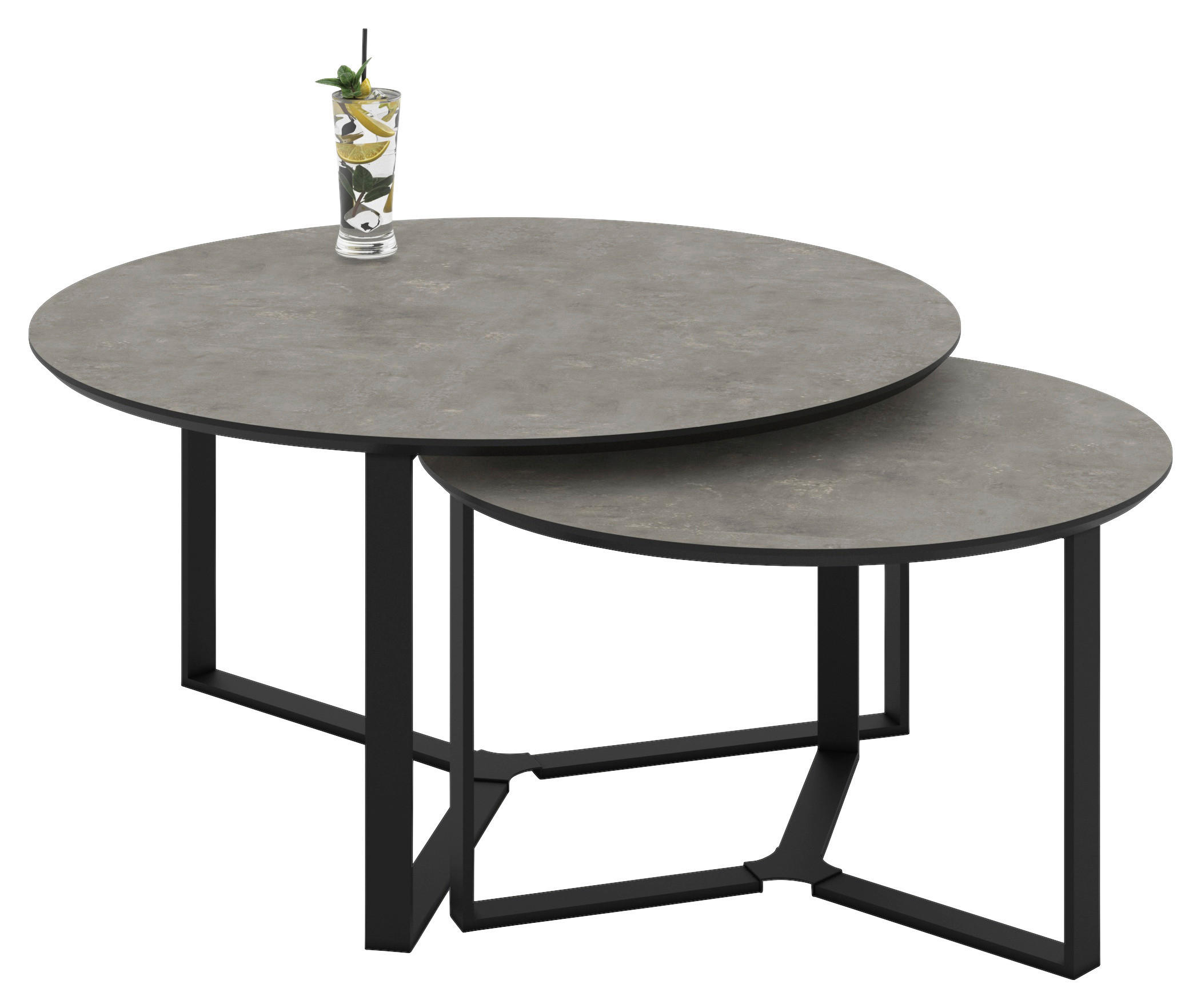 Couchtisch Massa stone B/H: ca. 80x45 cm Massa - stone (80,00/45,00cm) - Hela