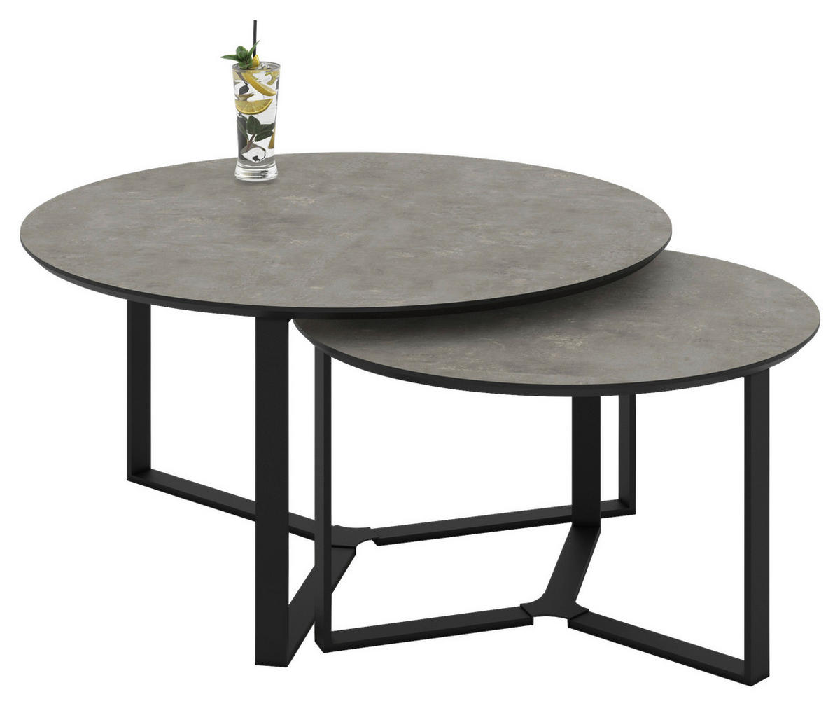 Couchtisch Massa stone B/H: ca. 80x45 cm Massa - stone (80,00/45,00cm) - Hela