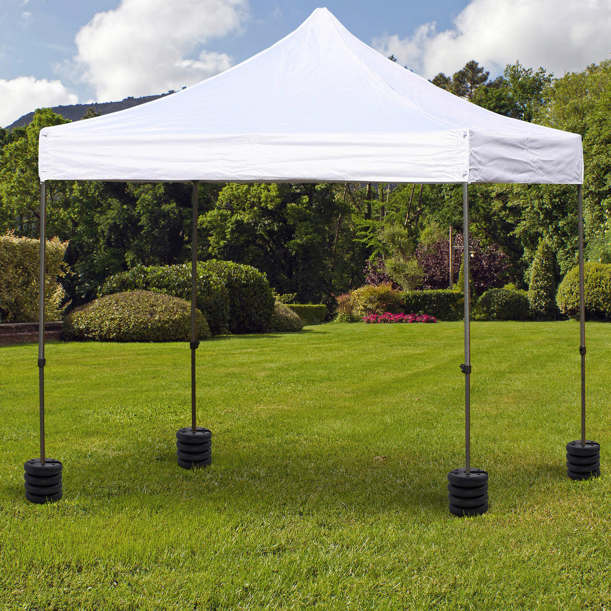 Outsunny Gewichte für Pavillon Gewichte_für_Pavillon - schwarz (25,00/6,00cm) - Outsunny