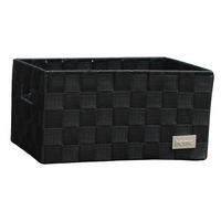 POCOline Aufbewahrungskorb schwarz Nylon B/H/L: ca. 18x24x34 cm Korb_Nina_L schwarz - schwarz (34,00/18,00/24,00cm) - POCOline