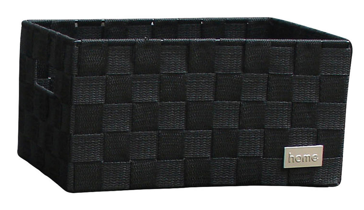POCOline Aufbewahrungskorb schwarz Nylon B/H/L: ca. 18x24x34 cm Korb_Nina_L schwarz - schwarz (34,00/18,00/24,00cm) - POCOline