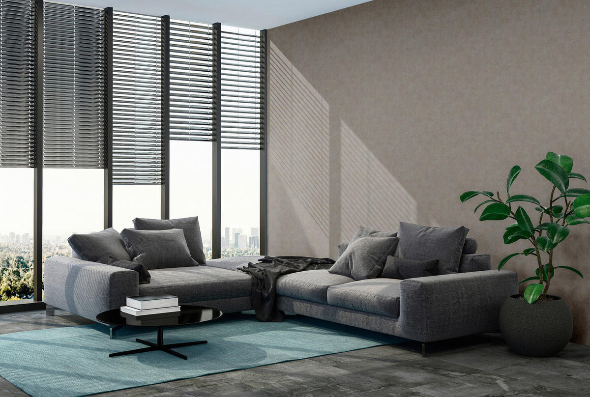 A.S.Creation Vliestapete Elements Uni braun B/L: ca. 53x1005 cm Elements - braun (53,00/1005,00cm) - A.S.Creation