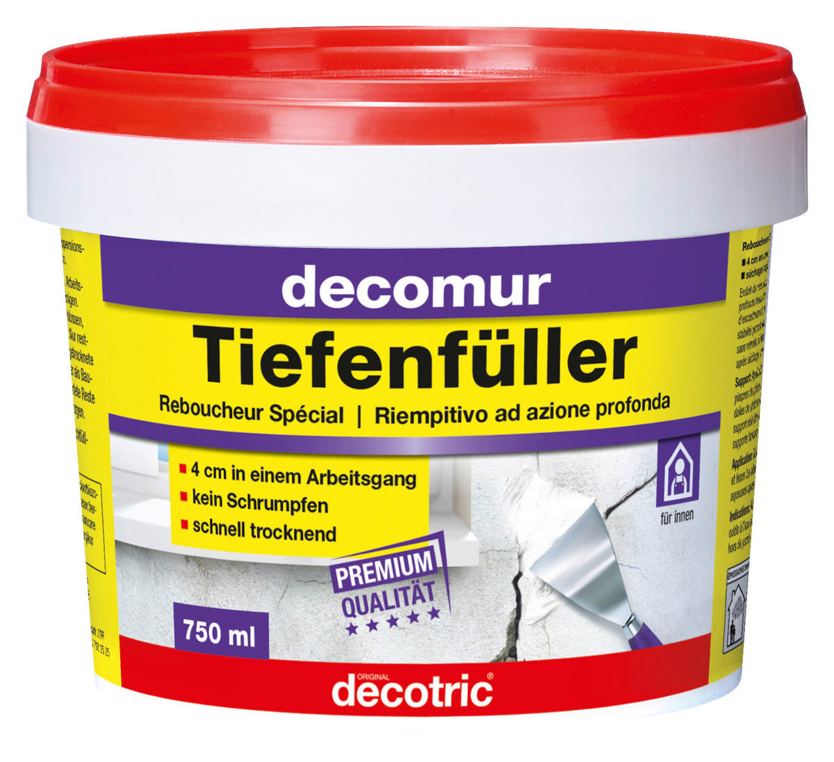 Tiefenfüller ca. 0,75 l Tiefenfüller 750ml - (750ml) - Decomur
