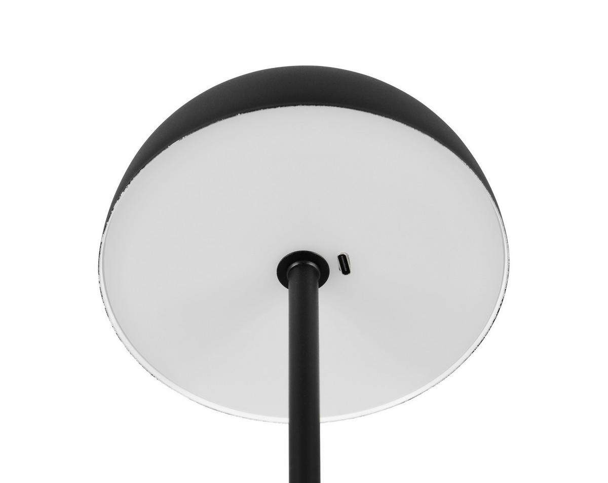 Reality LED Tischleuchte MUNOZ mattschwarz Metall H: ca. 21 cm 1 Brennstellen Munoz - mattschwarz (21,00cm) - Reality