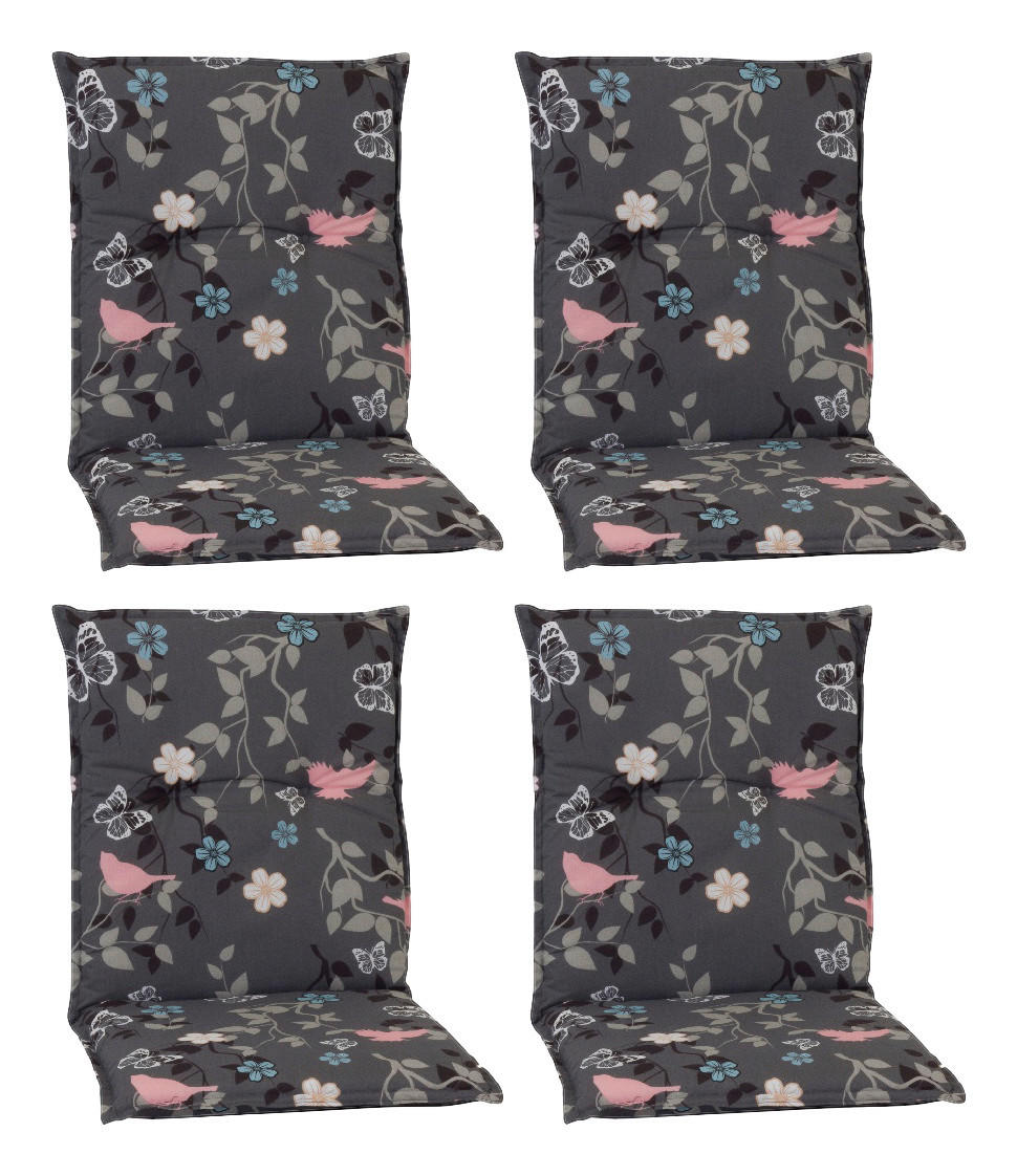 Beo Saumauflage für Niedriglehner Bregenz multicolor Polyester-Mischgewebe B/H/L: ca. 50x6x101 cm 4er Set Bregenz - multicolor (101,00/50,00/6,00cm) - Beo