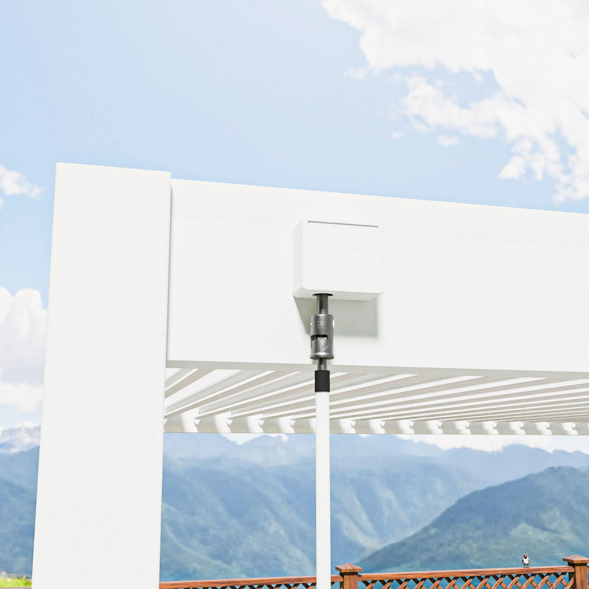 PergoLine Pergola Superior weiß Aluminium B/H/L: ca. 530x255x360 cm Superior - weiß (360,00/530,00/255,00cm) - PergoLine
